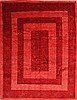 Gabbeh Red Hand Knotted 910 X 129 Area Rug 254-29329 Thumb 0
