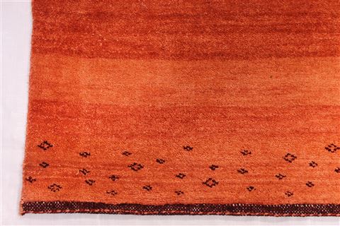 Gabbeh Red Hand Knotted 910 X 130 Area Rug 254-29330 Image 2