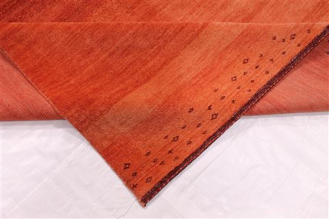 Gabbeh Red Hand Knotted 910 X 130 Area Rug 254-29330 Image 6