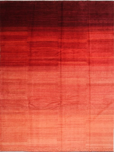 Gabbeh Red Hand Knotted 910 X 130 Area Rug 254-29330 Image 0