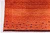 Gabbeh Red Hand Knotted 910 X 130 Area Rug 254-29330 Thumb 2