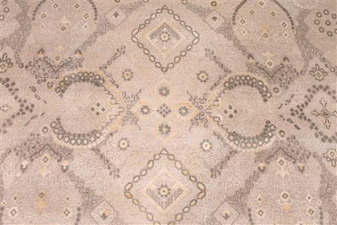Modern Grey Square Hand Knotted 810 X 101 Area Rug 254-29332 Image 3