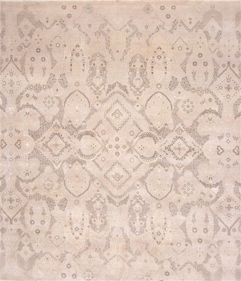 Modern Grey Square Hand Knotted 810 X 101 Area Rug 254-29332 Image 0