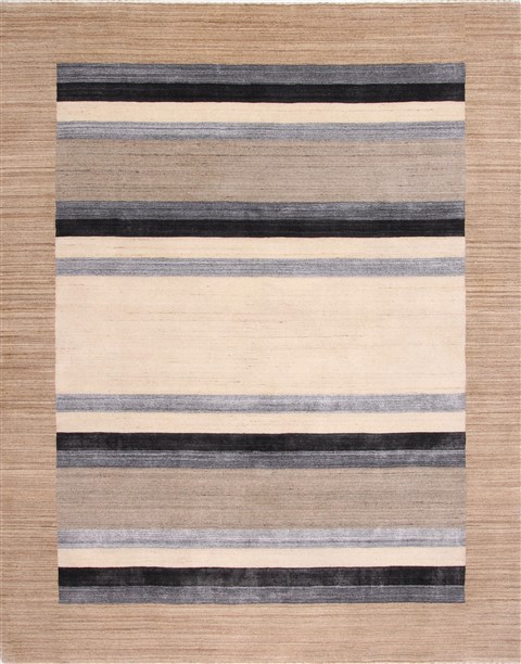 Modern Blue Hand Knotted 710 X 100 Area Rug 254-29333 Image 0