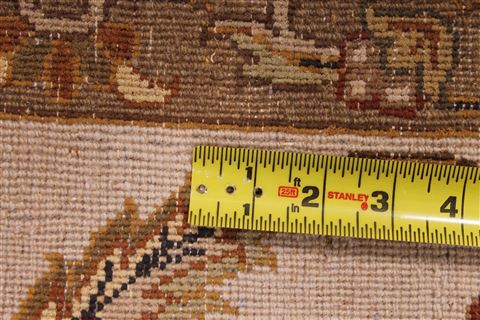 Mahal Beige Hand Knotted 81 X 101 Area Rug 254-29335 Image 7