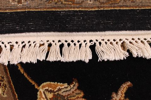 Mahal Beige Hand Knotted 81 X 100 Area Rug 254-29336 Image 1