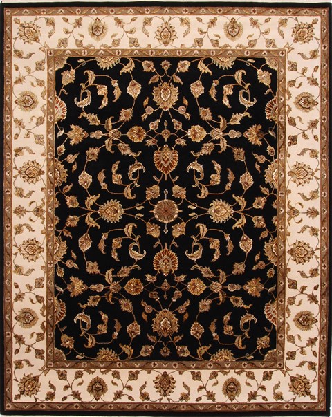 Mahal Beige Hand Knotted 81 X 100 Area Rug 254-29336 Image 0