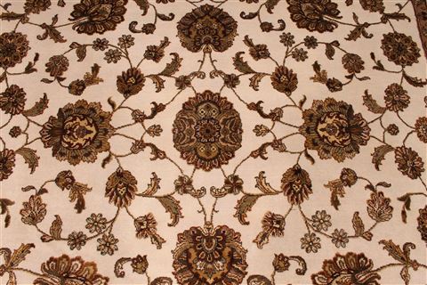 Mahal Beige Hand Knotted 81 X 101  Area Rug 254-29337 Image 7