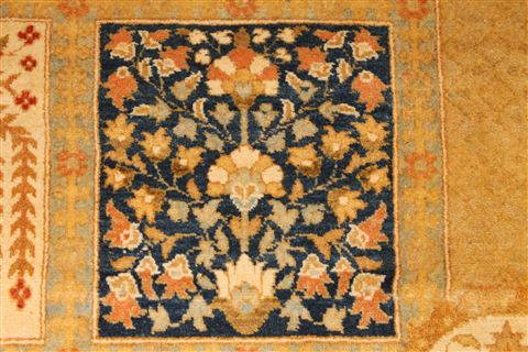 Bakhtiar Multicolor Hand Knotted 81 X 103 Area Rug 254-29339 Image 10