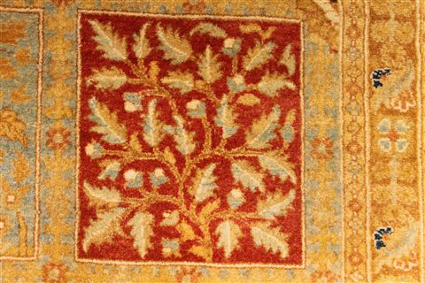Bakhtiar Multicolor Hand Knotted 81 X 103 Area Rug 254-29339 Image 1