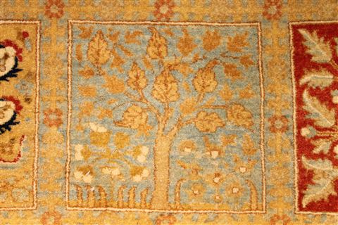 Bakhtiar Multicolor Hand Knotted 81 X 103 Area Rug 254-29339 Image 2