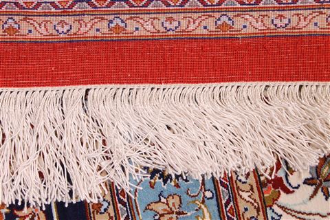 Qum Red Hand Knotted 98 X 130 Area Rug 254-29340 Image 2