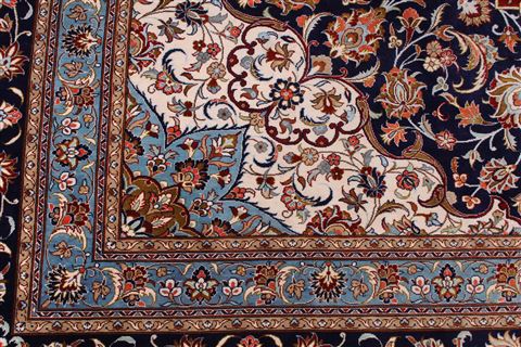 Qum Red Hand Knotted 98 X 130 Area Rug 254-29340 Image 8