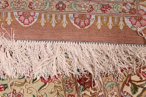Qum Beige Hand Knotted 910 X 133 Area Rug 254-29341 Image 3