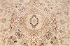 Tabriz Beige Hand Knotted 910 X 135  Area Rug 254-29342 Thumb 7