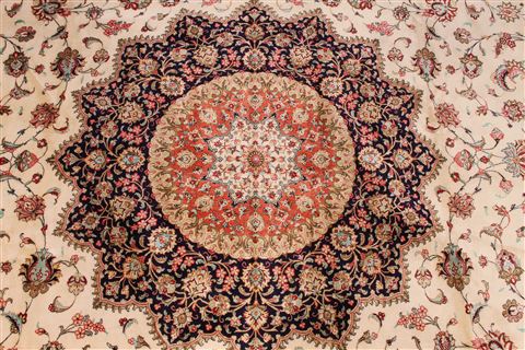 Qum Blue Hand Knotted 910 X 130 Area Rug 254-29344 Image 7