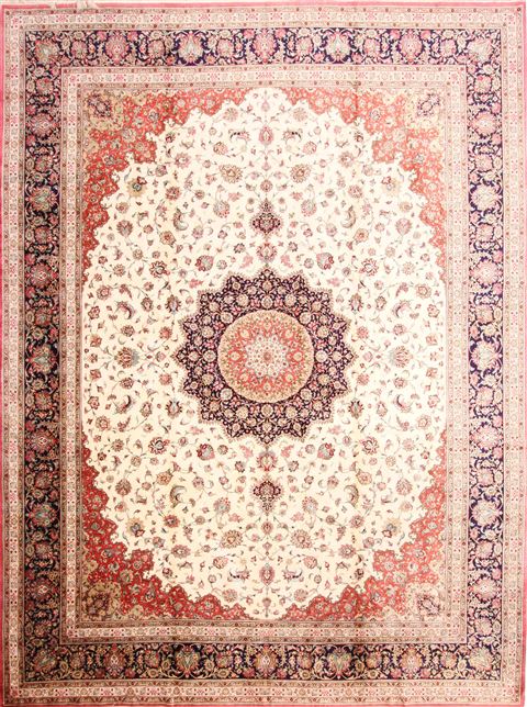 Qum Blue Hand Knotted 910 X 130 Area Rug 254-29344 Image 0