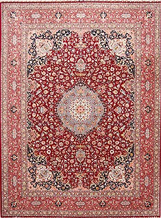 Tabriz Blue Hand Knotted 10'0" X 13'2"  Area Rug 254-29346