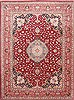 Tabriz Blue Hand Knotted 100 X 132 Area Rug 254-29346 Thumb 0