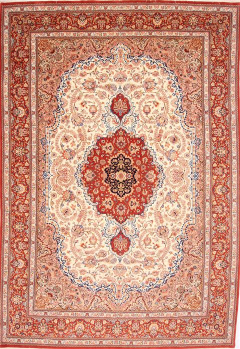 Qum Brown Hand Knotted 910 X 143 Area Rug 254-29347 Image 0