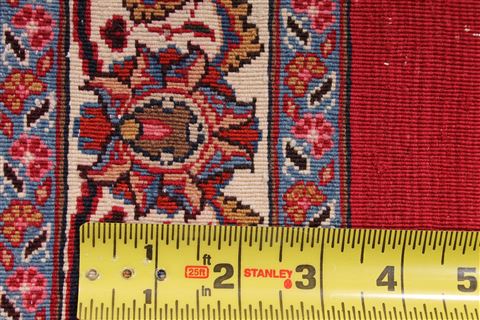 Mashad Red Hand Knotted 910 X 131 Area Rug 254-29349 Image 3