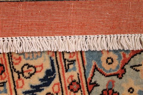 Qum Blue Hand Knotted 910 X 135 Area Rug 254-29353 Image 1