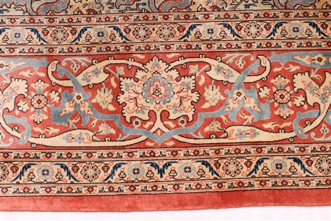 Qum Blue Hand Knotted 910 X 135 Area Rug 254-29353 Image 8