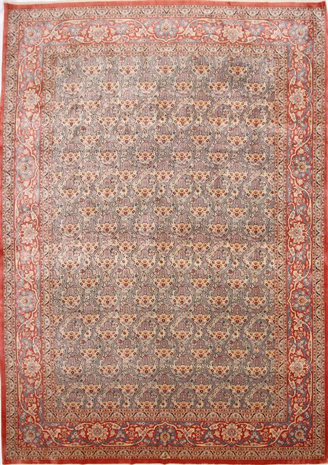 Qum Blue Hand Knotted 910 X 135 Area Rug 254-29353 Image 0