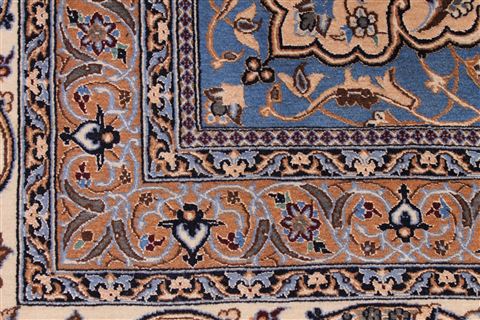 Nain Beige Hand Knotted 100 X 144 Area Rug 254-29355 Image 2