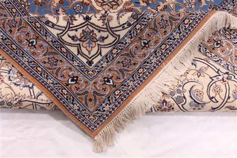 Nain Beige Hand Knotted 100 X 144 Area Rug 254-29355 Image 5