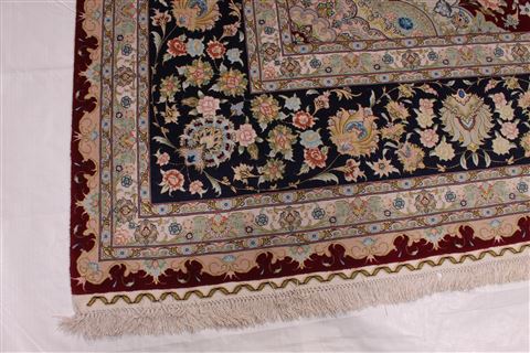 Tabriz Green Hand Knotted 910 X 135 Area Rug 254-29356 Image 6