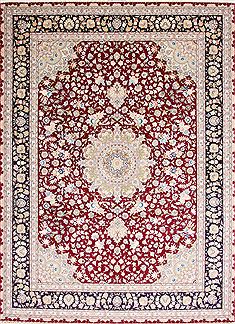 Tabriz Green Hand Knotted 9'10" X 13'5"  Area Rug 254-29356