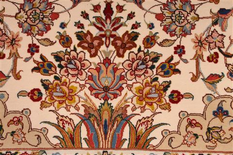 Tabriz Purple Hand Knotted 101 X 139 Area Rug 254-29359 Image 10