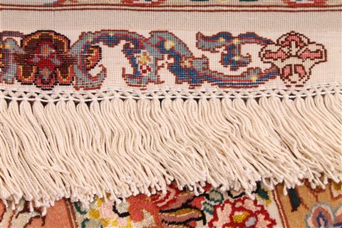 Tabriz Purple Hand Knotted 101 X 139 Area Rug 254-29359 Image 2