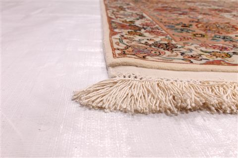 Tabriz Purple Hand Knotted 101 X 139 Area Rug 254-29359 Image 5