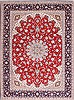 Isfahan Red Hand Knotted 100 X 133  Area Rug 254-29360 Thumb 0