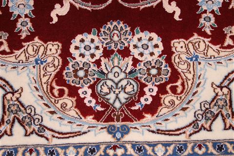 Nain Beige Hand Knotted 102 X 117 Area Rug 254-29361 Image 1