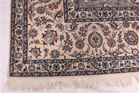 Nain Beige Hand Knotted 102 X 117 Area Rug 254-29361 Image 6