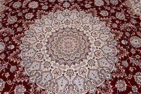 Nain Beige Hand Knotted 102 X 117 Area Rug 254-29361 Image 7