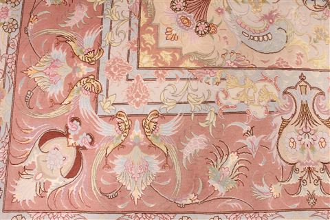 Tabriz Purple Hand Knotted 910 X 138 Area Rug 254-29362 Image 9