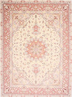 Tabriz Purple Hand Knotted 9'10" X 13'8"  Area Rug 254-29362