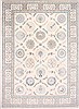Tabriz White Hand Knotted 99 X 132 Area Rug 254-29363 Thumb 0