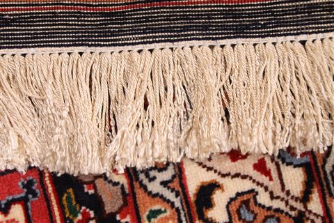 Tabriz Green Hand Knotted 100 X 134  Area Rug 254-29364 Image 7