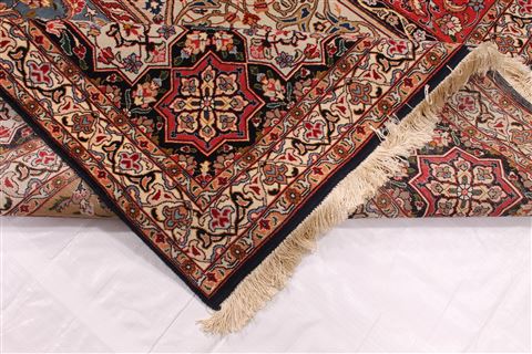 Tabriz Green Hand Knotted 100 X 134  Area Rug 254-29364 Image 8