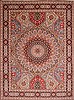 Tabriz Green Hand Knotted 100 X 134  Area Rug 254-29364 Thumb 0