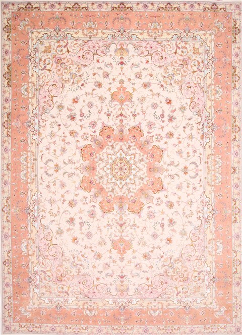 Tabriz Purple Hand Knotted 910 X 134 Area Rug 254-29365 Image 0