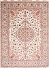Tabriz Beige Hand Knotted 910 X 131  Area Rug 254-29366 Thumb 0