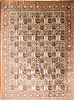 Qum Green Hand Knotted 99 X 132  Area Rug 254-29367 Thumb 0