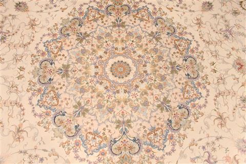 Tabriz Beige Hand Knotted 910 X 136 Area Rug 254-29368 Image 5