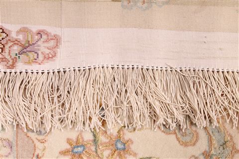 Tabriz Beige Hand Knotted 910 X 136 Area Rug 254-29368 Image 7